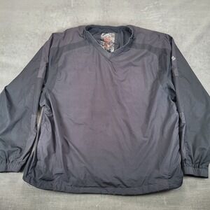 Callaway Tour Authentic Mens XXL Black V-Neck Windshirt Golf Pullover Jacket
